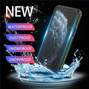 Universaalne veekindel veekindel veekindel käsirelv iphone veekindel telefon iphone 11 pro (must) jaoks, millel on kindel tagakülg
