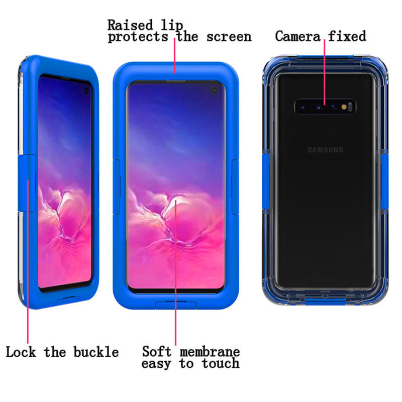 An cás fón cruthúnas saoil is fearr faoi chosaint an uisce do Samsung S10
